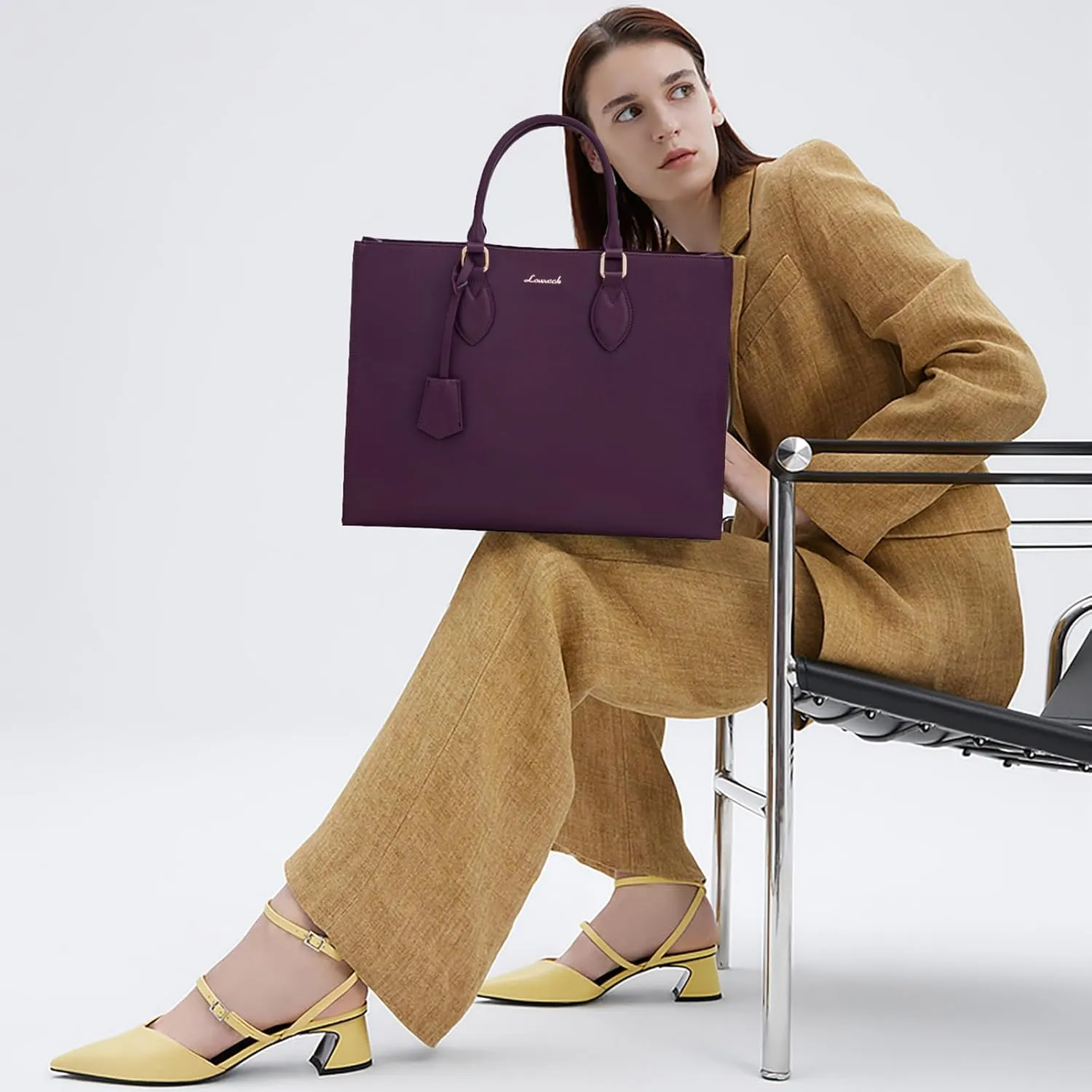 LOVEVOOK Women's 15.6 Inch Laptop Tote Briefcase Business Office Bag