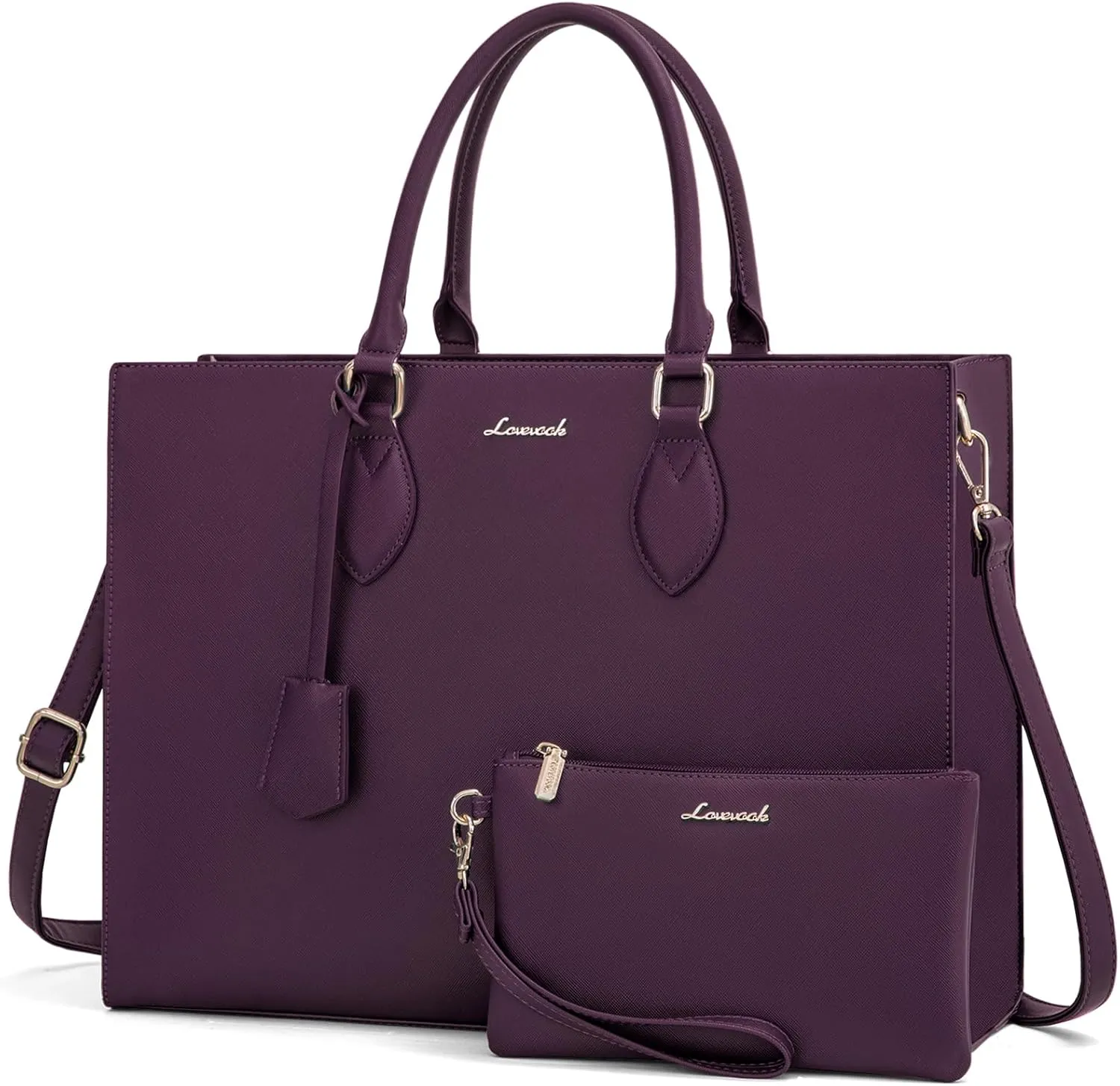 LOVEVOOK Women's 15.6 Inch Laptop Tote Briefcase Business Office Bag