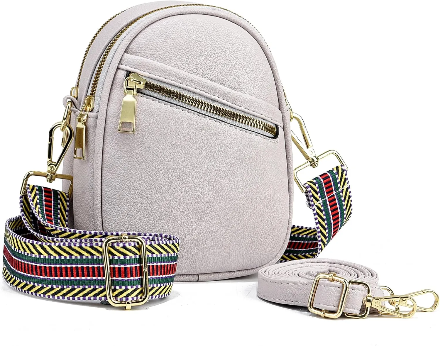 LoZoDo Small Crossbody Bags for Women Trendy Leather Purses and Handbags Designer Cell Phone Bag Wallet Purse with Wide Strap