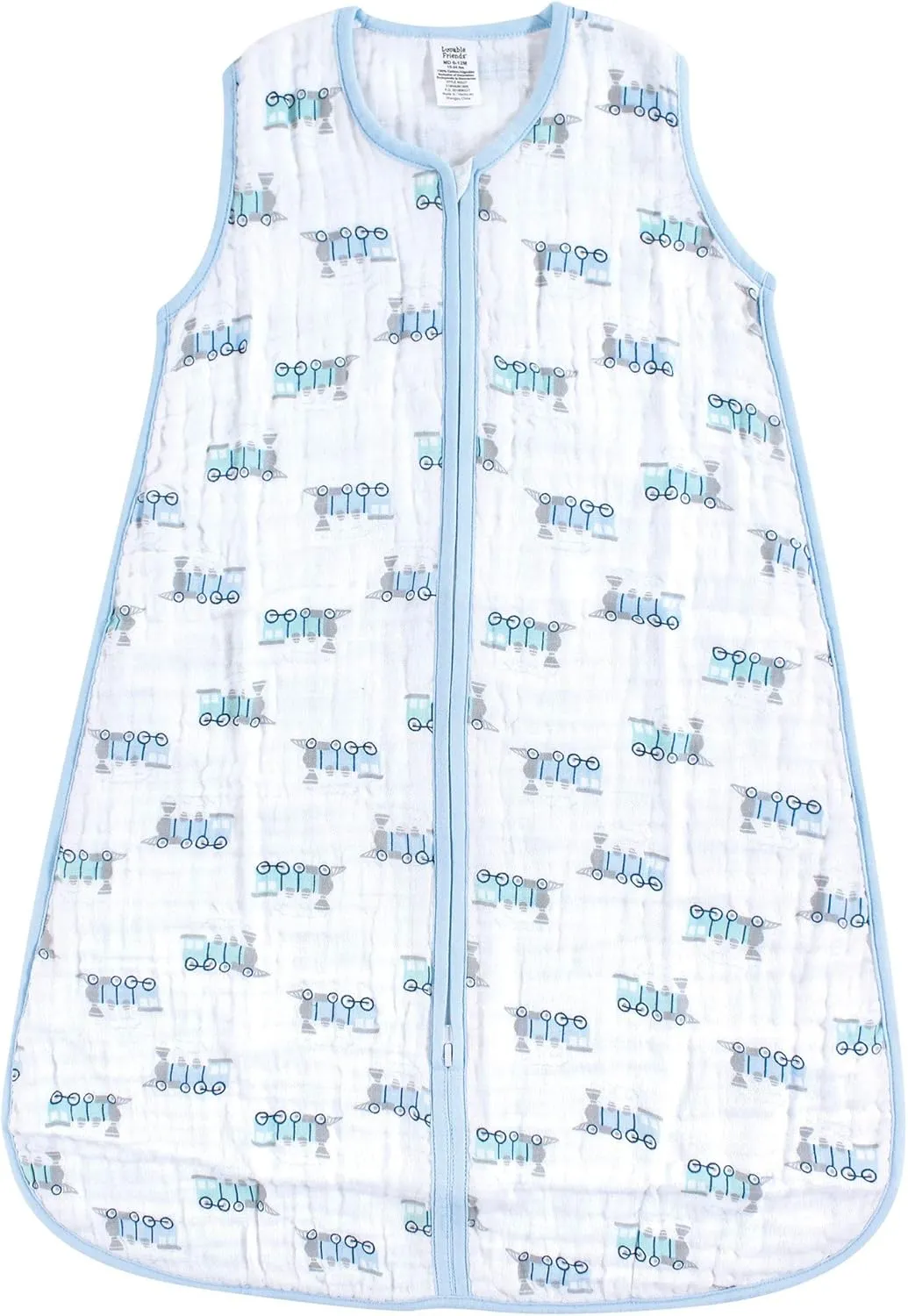 Luvable Friends Unisex Baby Sleeveless Muslin Cotton Sleeping Bag, Sack, Blanket