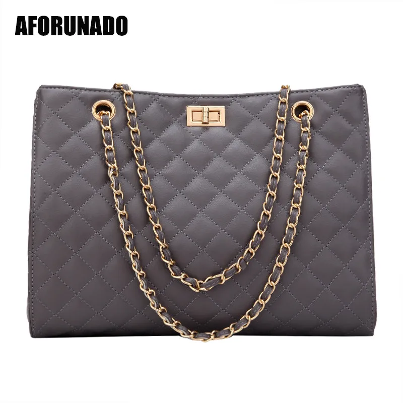 Luxury Handbags Women Bags Designer Leather Chain Large Shoulder Bags Tote Hand Bag Fashion Crossbody Bags For Women 2020 White