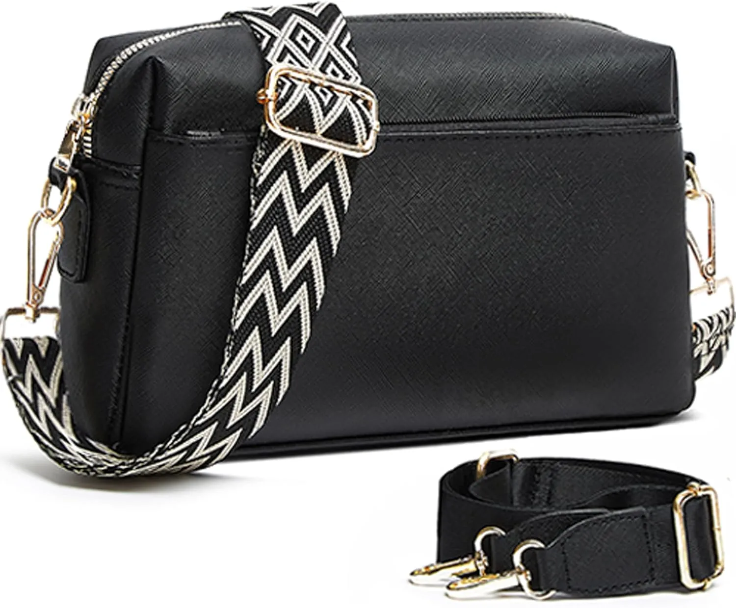 Makes Small Sling Bag for Women, Vegan Leather Fanny Pack Crossbody Bags for Women, Chest Bag With Wide Strap