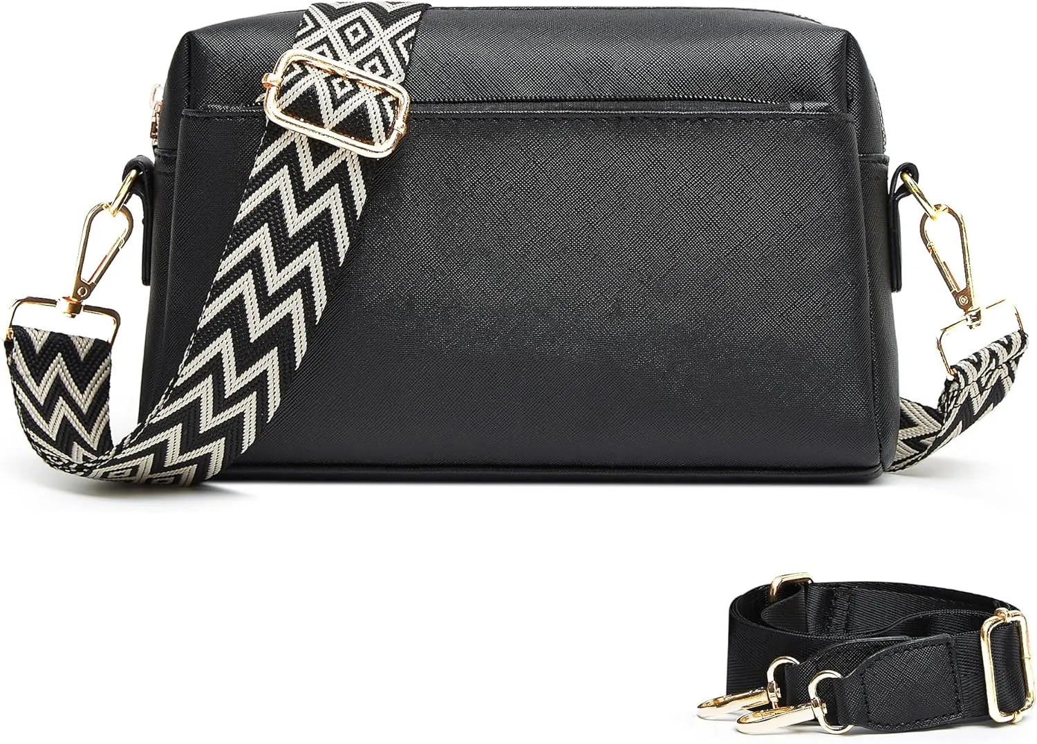 Makes Small Sling Bag for Women, Vegan Leather Fanny Pack Crossbody Bags for Women, Chest Bag With Wide Strap
