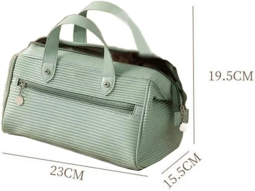 Makeup bag for women, large capacity, convenient storage bag, carrying handbag when traveling