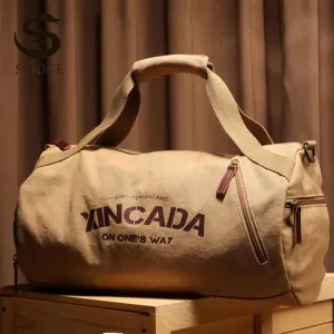 Male Large Capacity Canvas Travel Bags