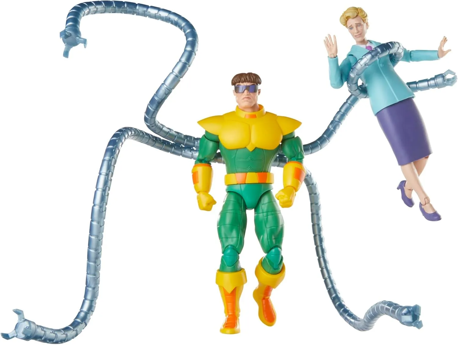 Marvel Legends Series Doctor Octopus & Aunt May 6-Inch Collectible Action Figures 2-Pack, Toys for Ages 4 and Up