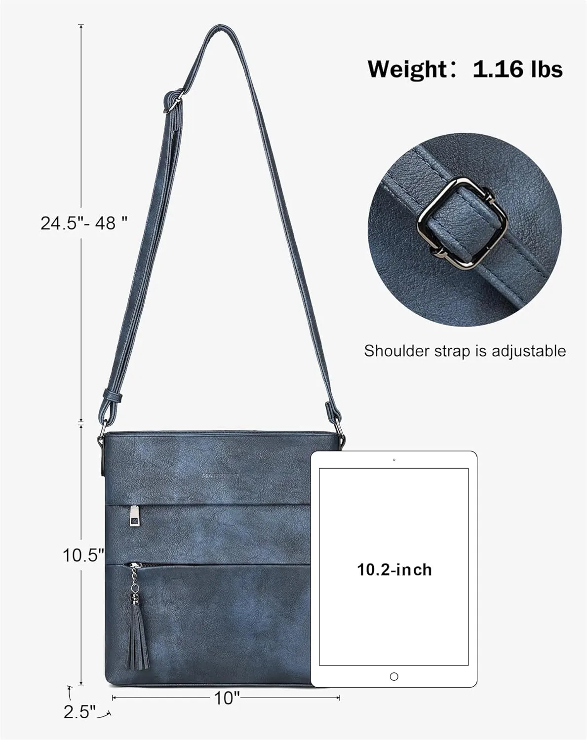 MASINTOR Crossbody Bags For Women, Stylish and Lightweight Shoulder Bag with Large Capacity, Crossbody Purse for Everyday Use