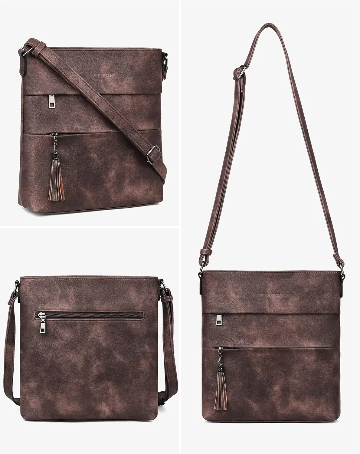 MASINTOR Crossbody Bags For Women, Stylish and Lightweight Shoulder Bag with Large Capacity, Crossbody Purse for Everyday Use