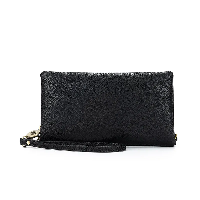 Mavie Black Crossbody Wallet