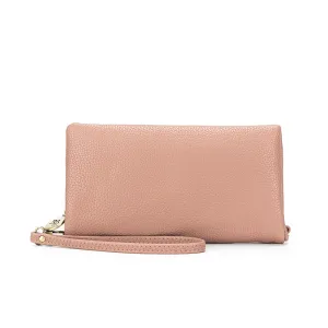 Mavie Deep Pink Crossbody Wallet