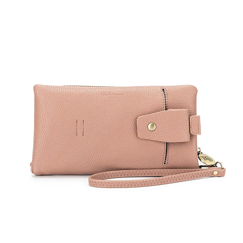 Mavie Deep Pink Crossbody Wallet