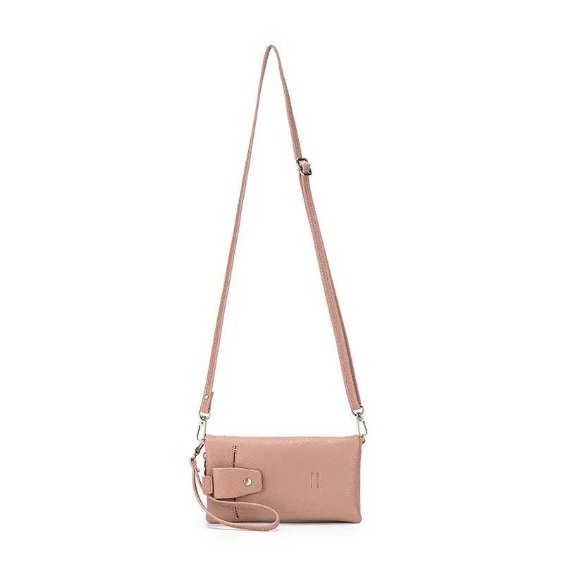 Mavie Deep Pink Crossbody Wallet