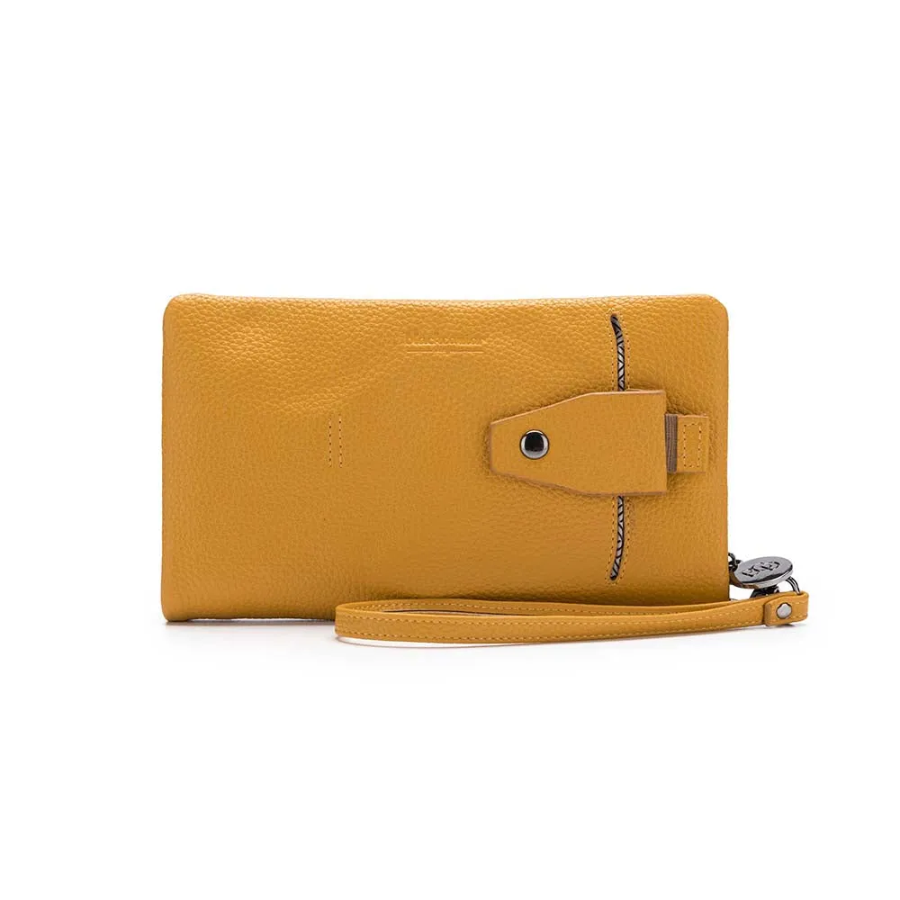 Mavie Mustard Crossbody Wallet