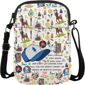 MBMSO Bill C-ipher Crossbody Bag Dipper Pines Gift for G-ravity Fans Bill C-ipher Merch G Fals Mystery Shack Crossbody Purse