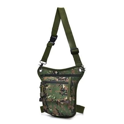 Men Canvas Drop Waist Bags Leg Pack Multifunction Shoulder Crossbody Bag Belt For Sport Climbing Bicycle and Motorcycle