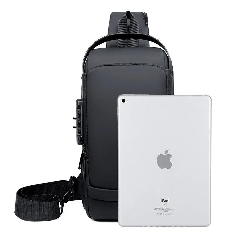 Men's Attractive Unique Graceful Motorcycle Password Men's Chest Bags