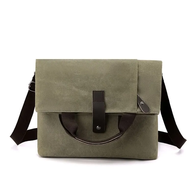 Men's Canvas Crossbody Travel Bag - Large-Capacity Shoulder Handbag