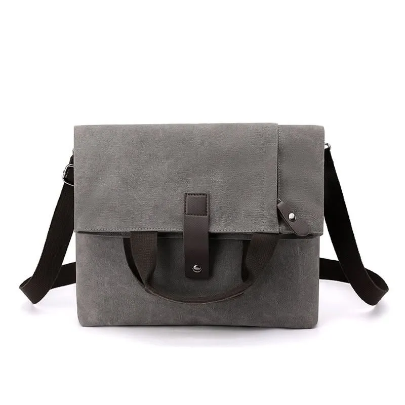 Men's Canvas Crossbody Travel Bag - Large-Capacity Shoulder Handbag