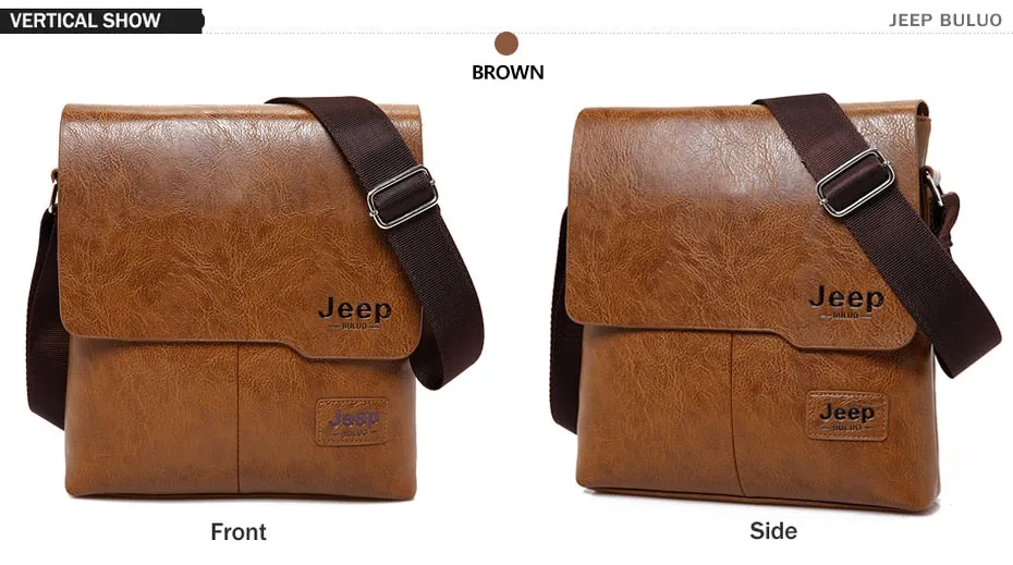 Men's Leather Shoulder Bag & Leather Card Wallet