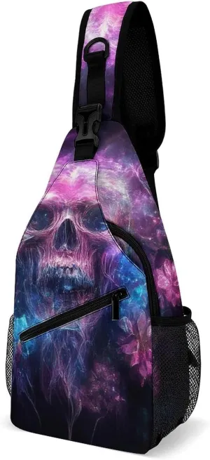Mens Sling Bag with Adjustable Strap, Large Capacity Hiking Gym Chest Daypack Crossbody Shoulder Bag