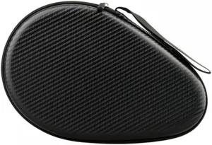 MiOYOOW Table Tennis Racket Case, Hard Shell Ping Pong Storage Bag Ping Pong Paddles Case with Zipper Can Hold 2 Short-Handled Rackets or 1 Long-Handled Racket