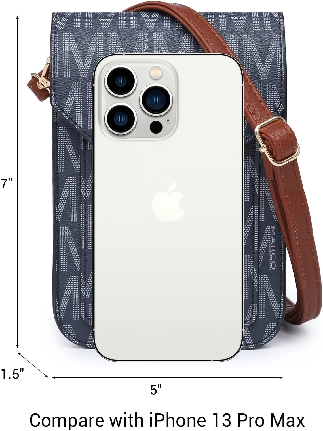 MKP Women Fashion Signature Lightweight Cute Small Crossbody Bags Cell Phone Purse Wallet Shoulder Bag With Snap Closure