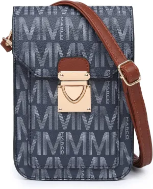 MKP Women Fashion Signature Lightweight Cute Small Crossbody Bags Cell Phone Purse Wallet Shoulder Bag With Snap Closure