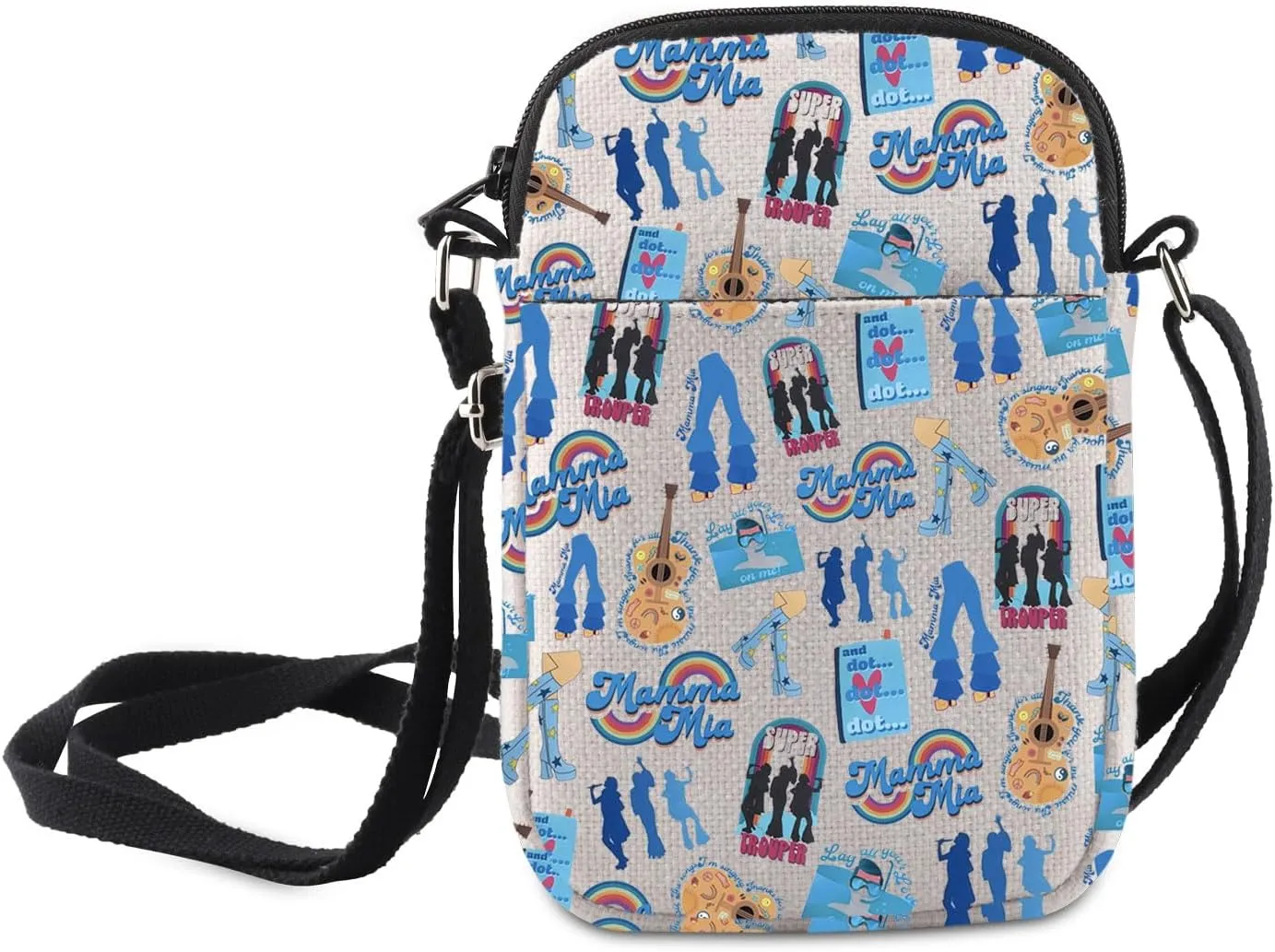 MNIGIU Broadway Musical Crossbody Bag Mamma Inspired Gift Dancing Queen Shoulder Bag Broadway Musical Lover Gift