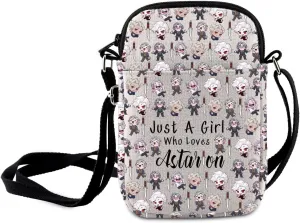 MNIGIU RPG Game Lover Gift Just A Girl Who Loves Astarion Crossbody Bag BG3 Member Shoulder Bag Video Game Player Merch