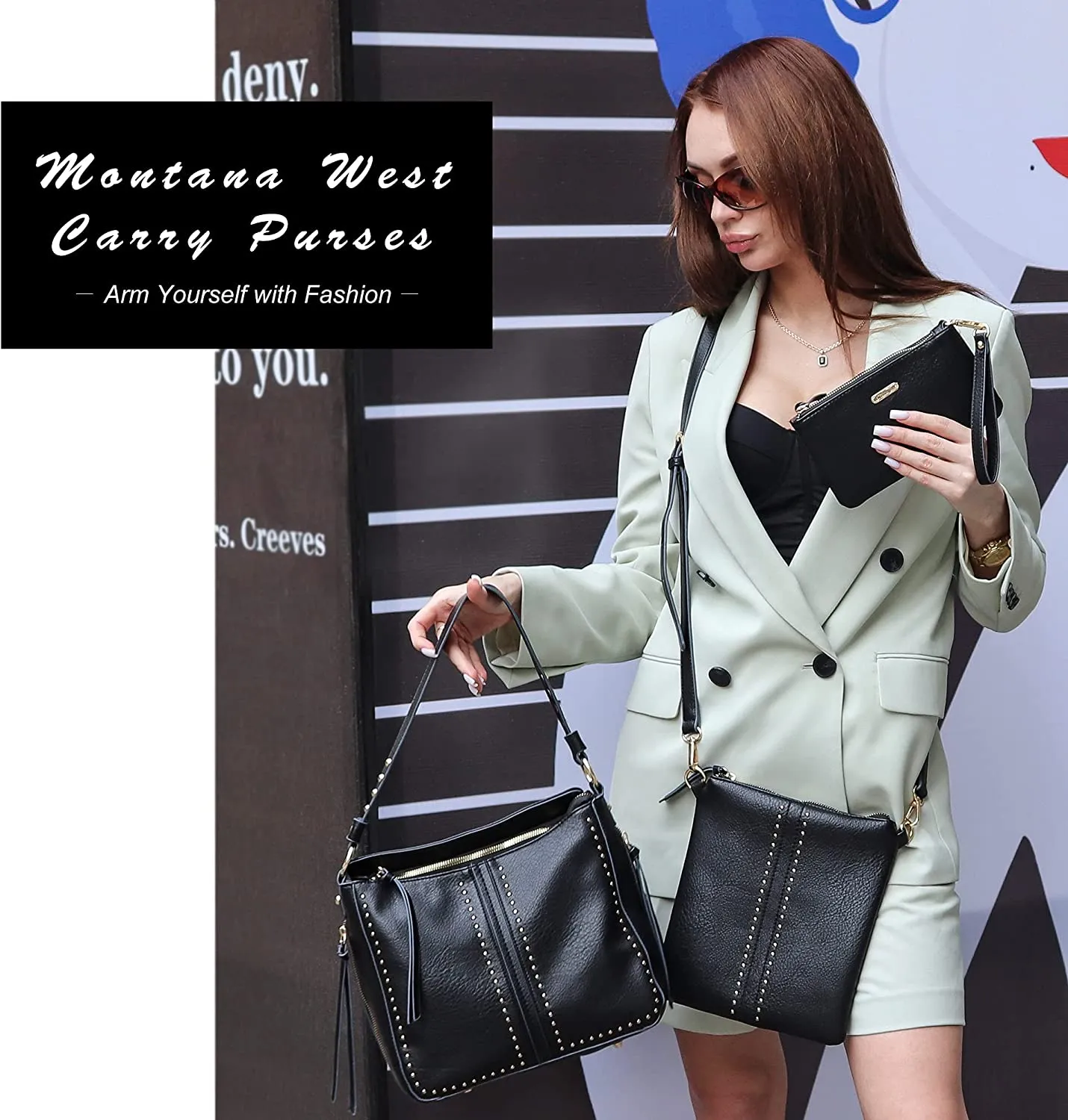 Montana West Tote Handbags for Women Hobo Shoulder Bag 3pcs
