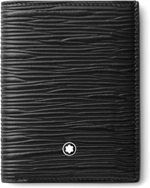 Montblanc Meisterstück 4810 Mini Wallet 4cc BK Wallet, Adults Unisex, Black (Black), One Size