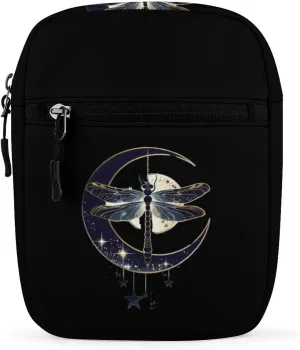 Moon Nature Insect Dragonfly Small Crossbody Bags Mini Shoulder Bag Travel Messenger Bag for Men Women