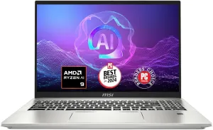 MSI Prestige A16 AI  (2024) 16” QHD  Business Laptop: AMD Ryzen AI 9-365, Radeon Graphics, 32GB LPDDR5x, 1TB NVMe SSD, Type-C, WiFi 7, Win 11 Home: Urban Silver A3HMG-016US