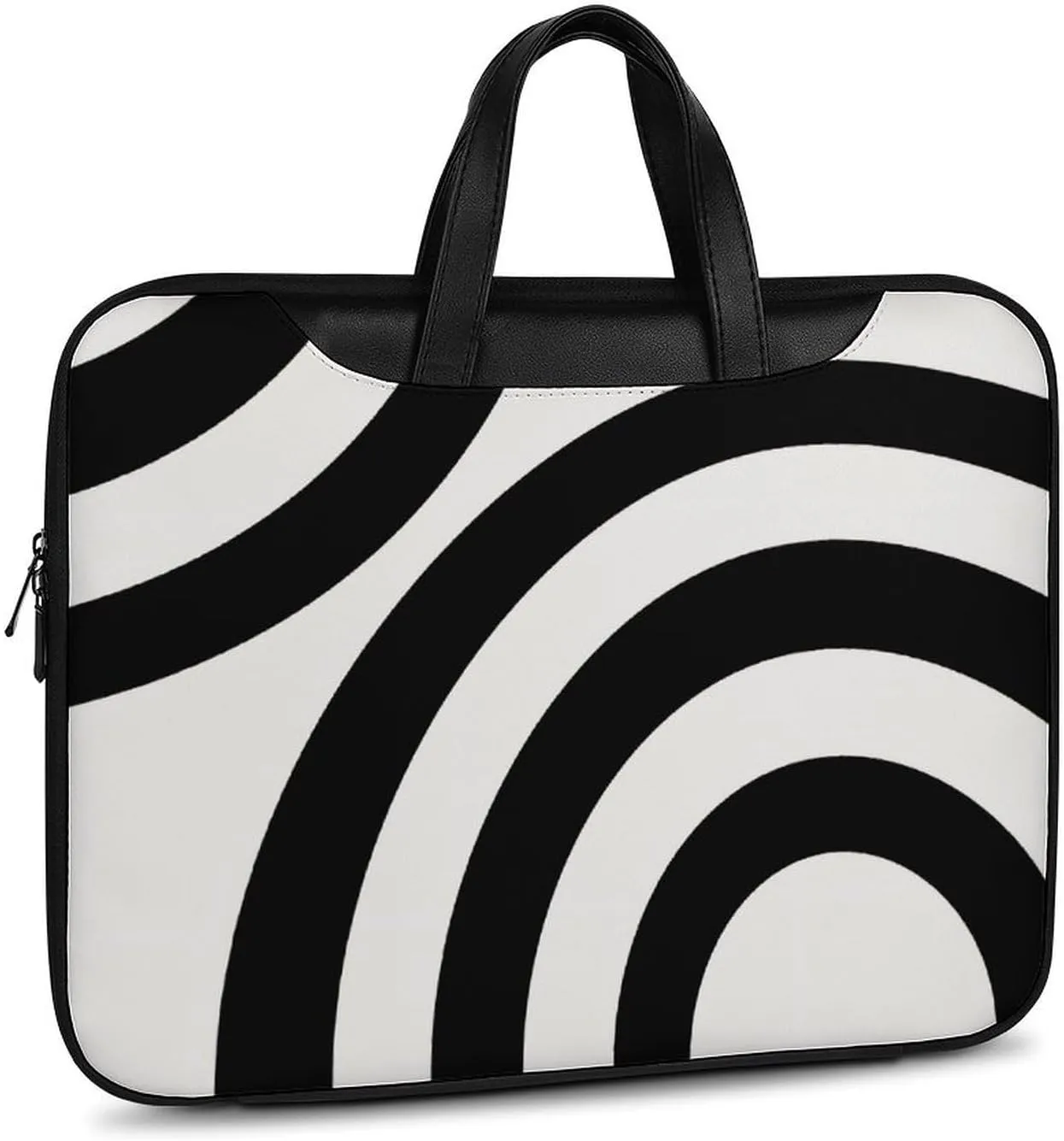 Mud Print Style Portable Leather Laptop Bag