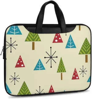 Mud Print Style Portable Leather Laptop Bag