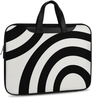 Mud Print Style Portable Leather Laptop Bag