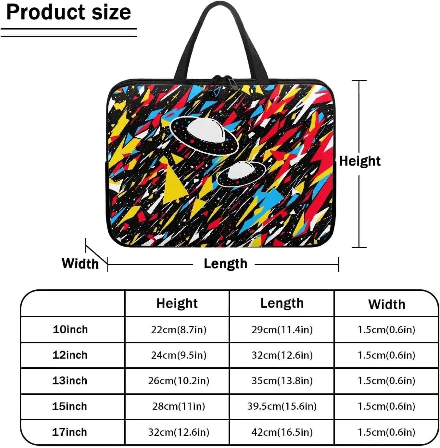 Mumeson Laptop Cover Bag,Durable Laptop Computer Carrying Bag Handbag Tablet Briefcase Handbag Slim Laptop Case Tote Bag