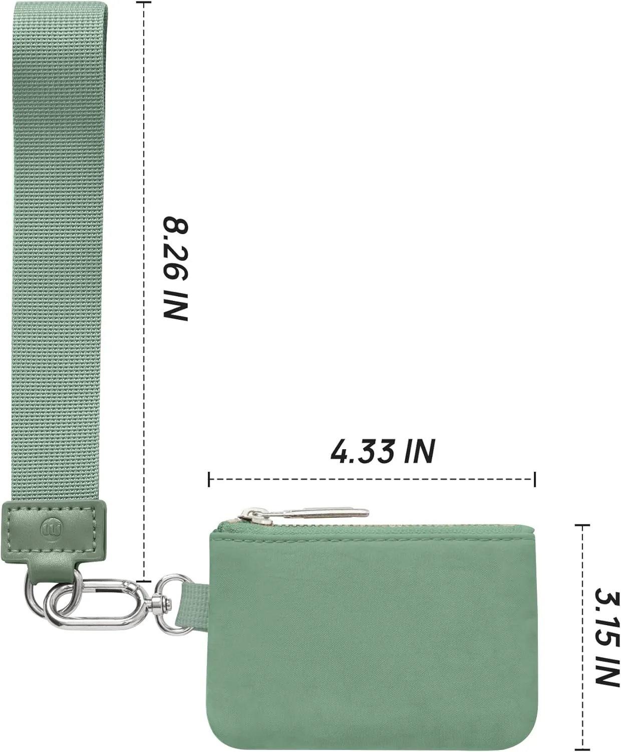 Mum's memory Mini Zip Around Wristlet Wallet for Women Dual Pouch Wristlet Portable keychain wallet Coin Purse Mini Women Coin Pocket