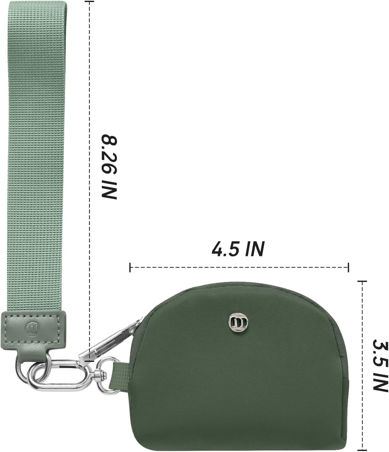 Mum's memory Mini Zip Around Wristlet Wallet for Women Dual Pouch Wristlet Portable keychain wallet Coin Purse Mini Women Coin Pocket