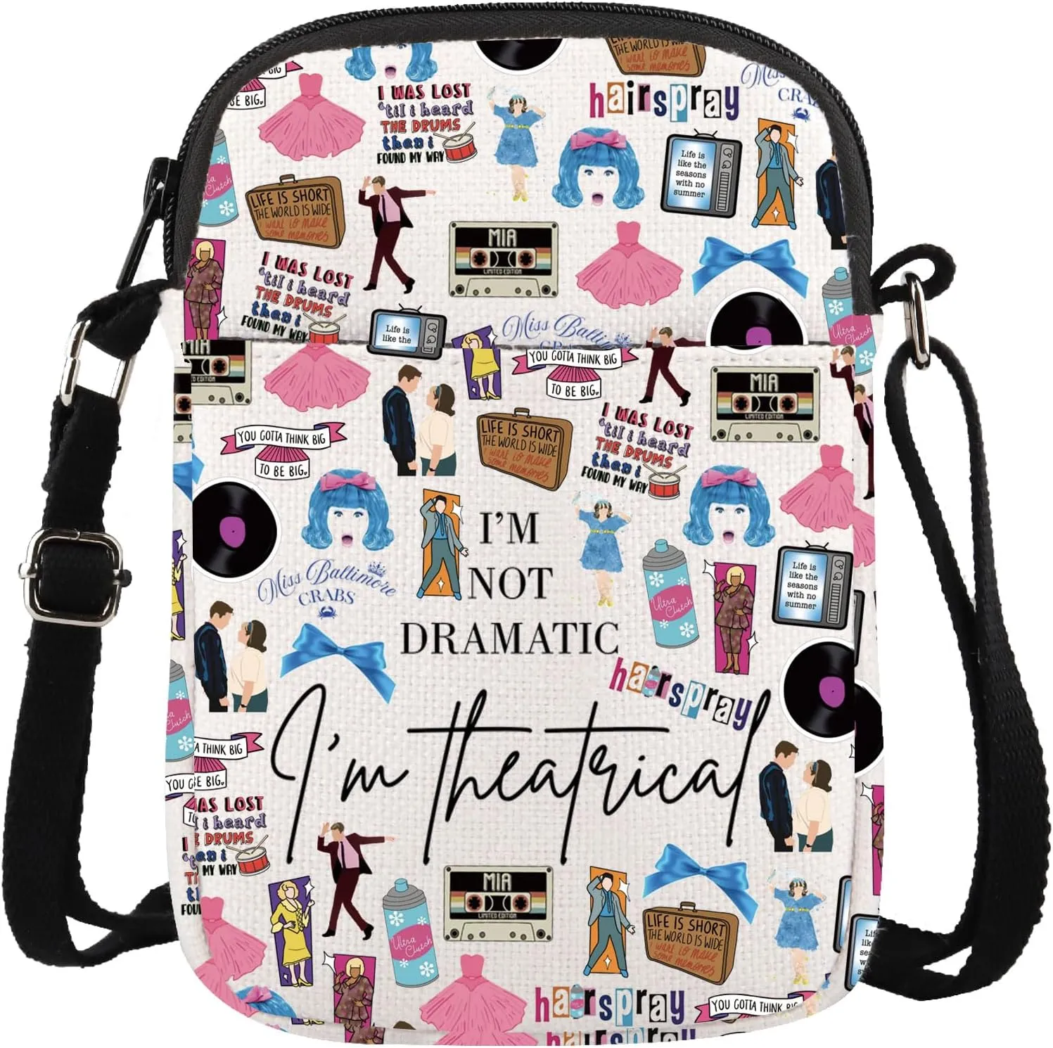 Musical Lover Gift Musical Theatre Gift I'M Not Dramatic I'm Theatrical Musical Theater Fans Gift Musical Crossbody Bag