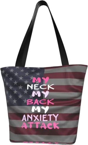 My Neck My Back My Anxiety Attack Fashion Shoulder Bag Large Capacity For Man Or Woman