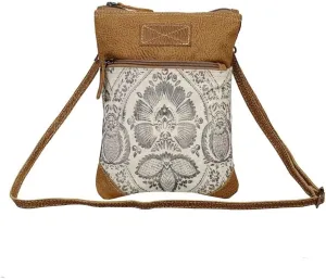 Myra Bag Soul Searcher Small & Cross Body Bag Upcycled Canvas & Leather S-2535