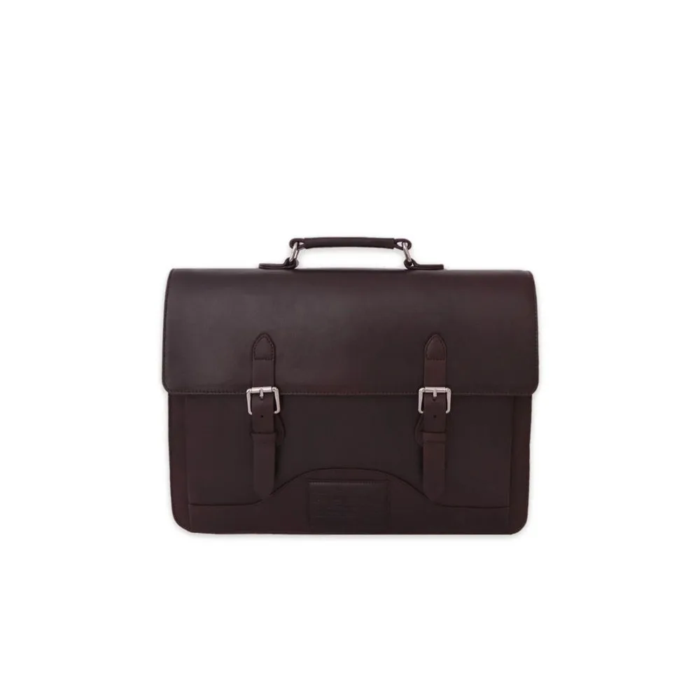 Nappa Dori Dark Brown Norman Laptop Bag