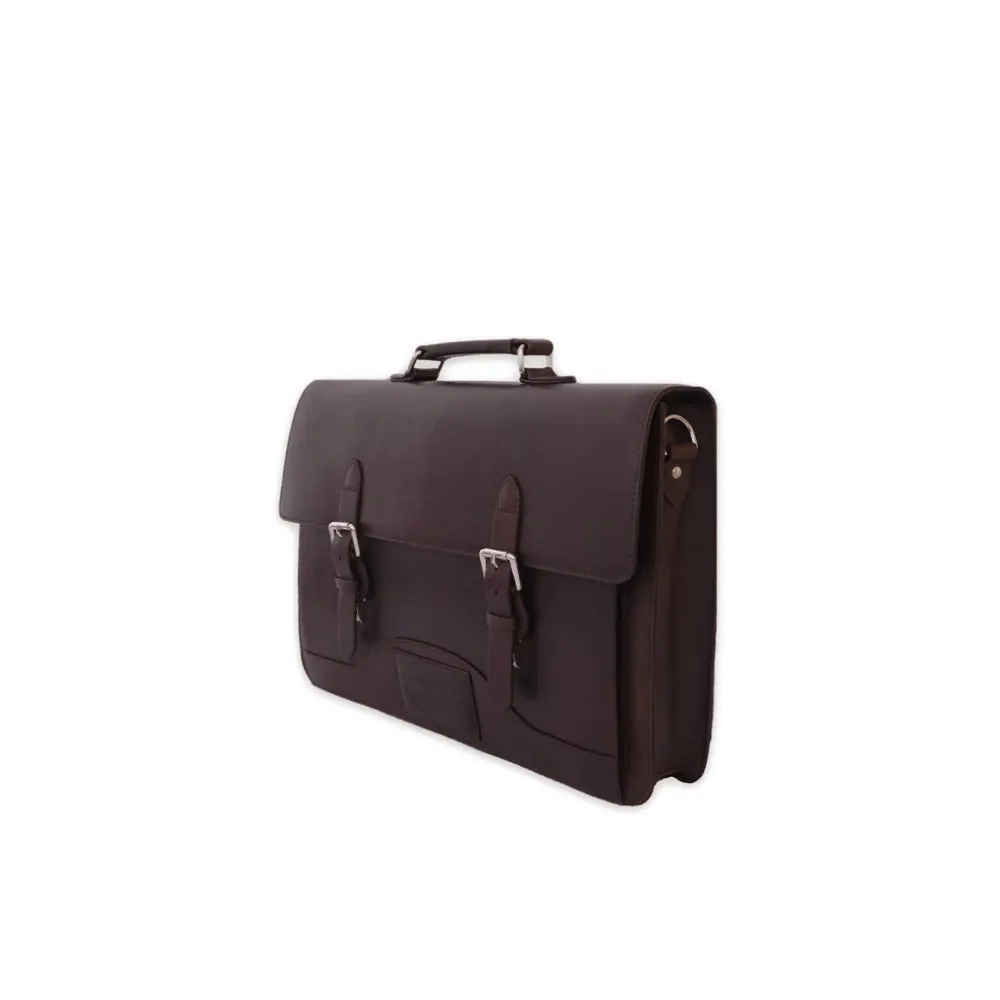 Nappa Dori Dark Brown Norman Laptop Bag