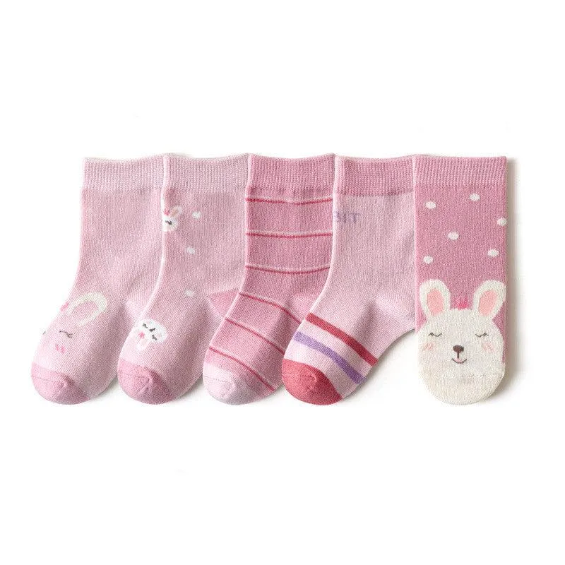 New Cartoon Rabbit Cute 1-12 Year Old Student Socks