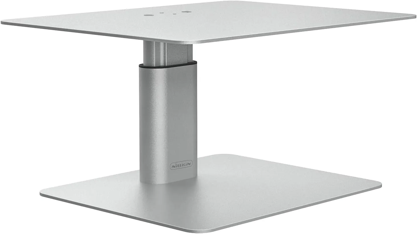 Nillkin Monitor Stand Riser Adjustable Height - Computer Monitor Stand for Desk, Ergonomic Aluminum Computer Desk Holder for iMac,MacBook, Dell, HP and Other Screen Displays, Silver