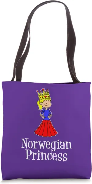 Norwegian Princess Cute Girl Norway Tote Bag