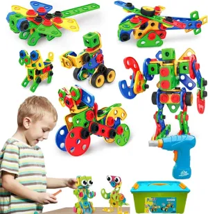 NXONE 3D Creative Building Blocks Set, Multi-Functional, Educational, DIY Assembly Puzzle Toy for Kids, Enhances STEM Education for Kids Ages 3 , Perfect for Early Learning and Childhood Development