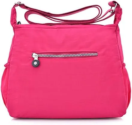 Nylon Crossbody Bag for Women Travel Purses and Handbag Large Capacity Waterproof Shoulder Bag