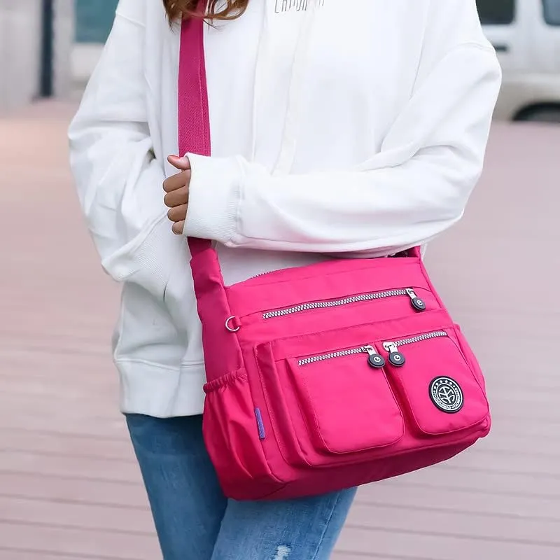 Nylon Crossbody Bag for Women Travel Purses and Handbag Large Capacity Waterproof Shoulder Bag
